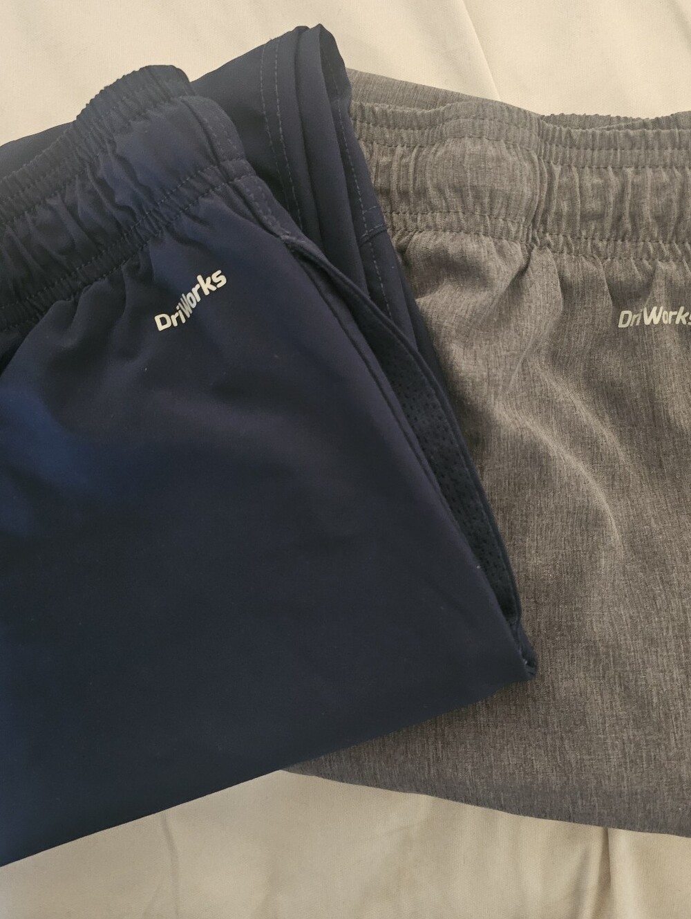 2- Athletic Works Kids Sweatpants Joggers — 1 Navy and 1 Gray